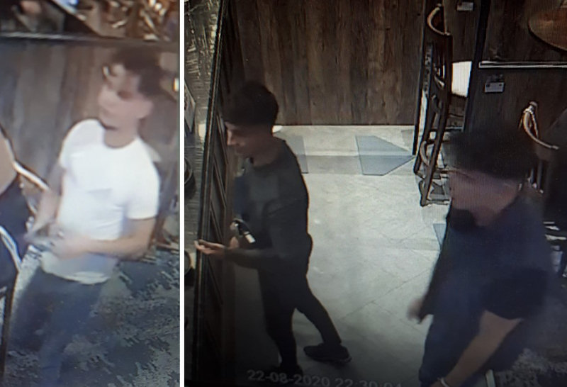 Police say the men pictured may be able to help with their enquiries