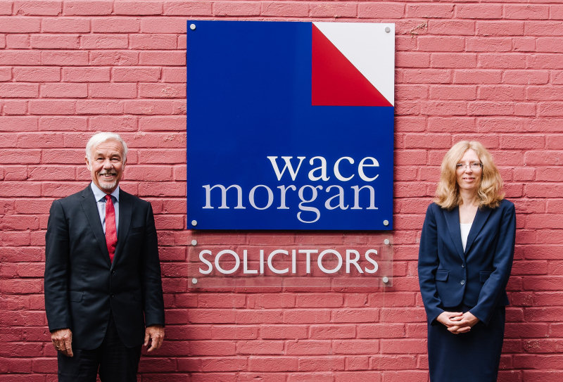 Robert Adams, head of the family department at Wace Morgan with Sue Leach