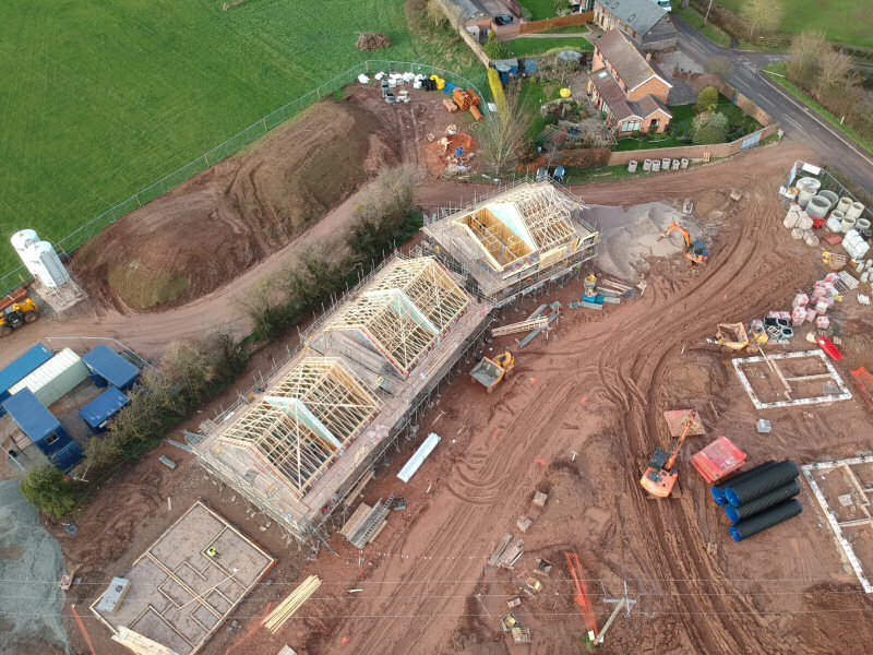 The Hereford housing development is being built by two Shropshire firms for Connexus