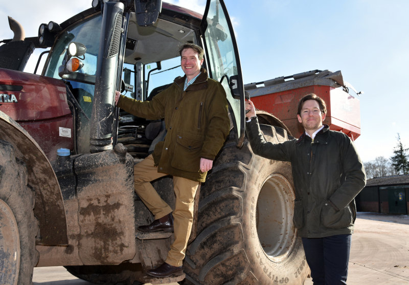 Farming manager Oliver Scott and Alexander Newport, managing director at Bradford Estates