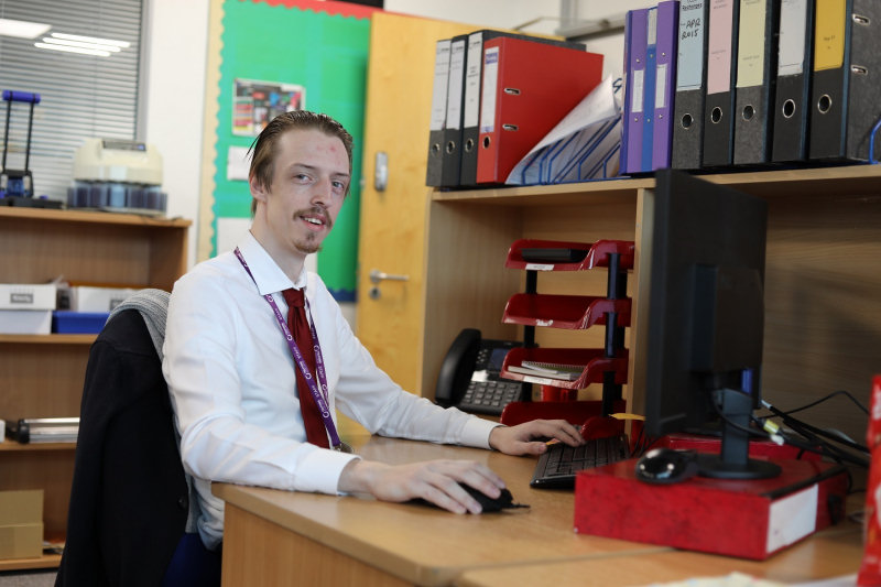 Michal Witkowski, who has joined Telford College’s finance department