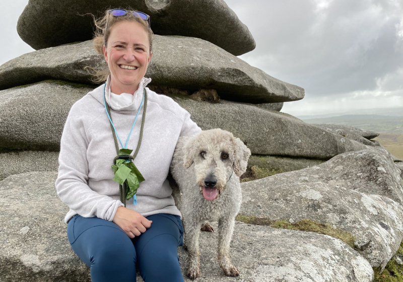 Emma Tumelty and her dog Squiffy will be walking Hadrian’s Wall to raise money for Parkinson’s UK