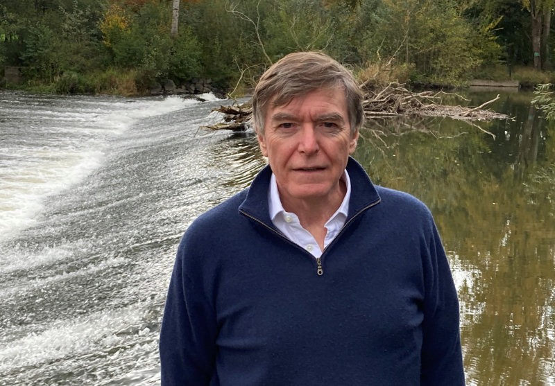 Philip Dunne at the River Teme in Ludlow