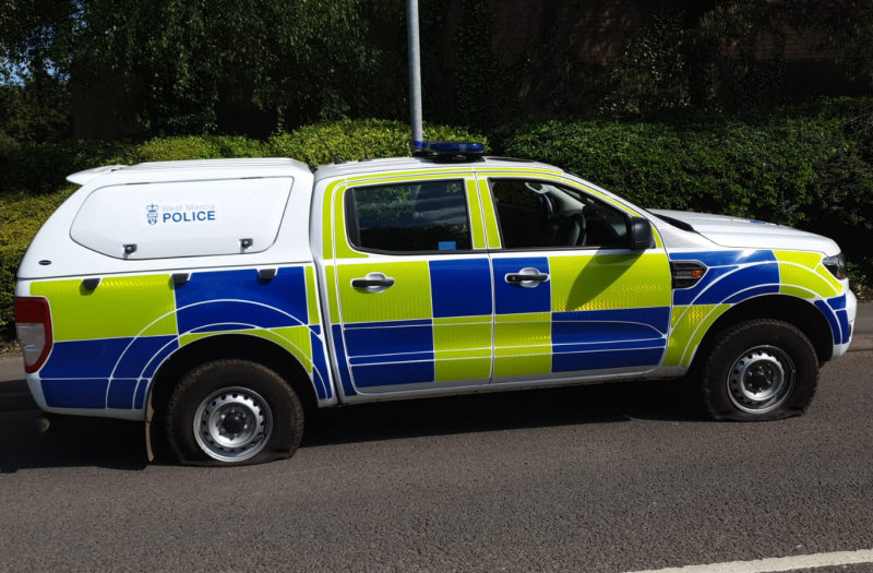 Officers tweeted a photo of the vehicle via the West Mercia Police @NewportCops twitter account