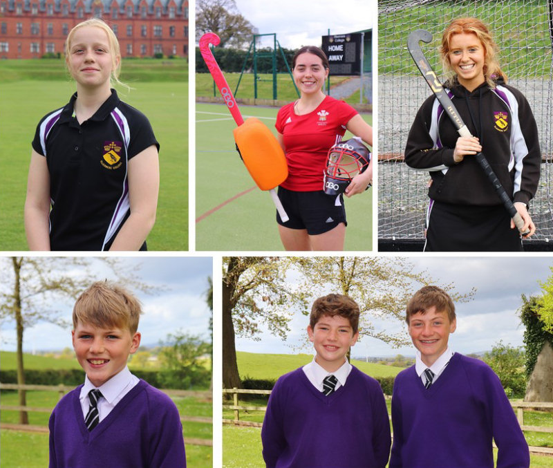 Alex, Finn, Henry, Isabella, Alanah and Millie are celebrating hockey success