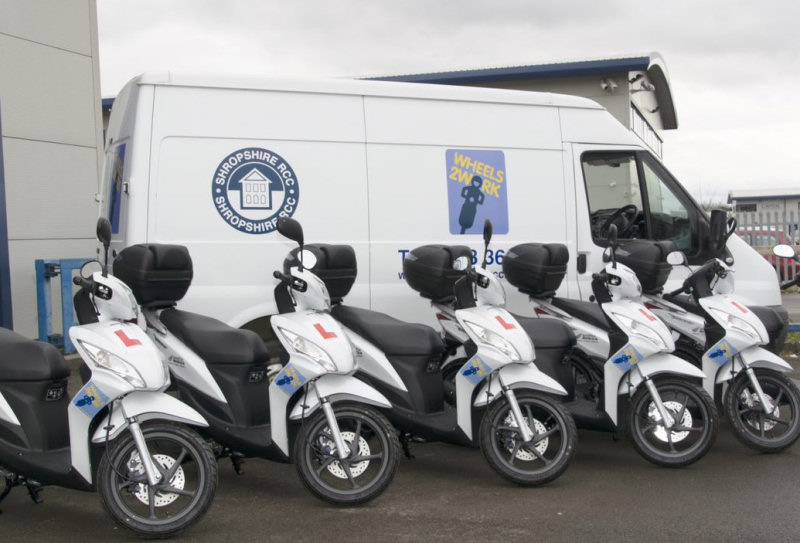 Shropshire RCC’s grant will be used to purchase five 110cc mopeds so it can support local people back into work