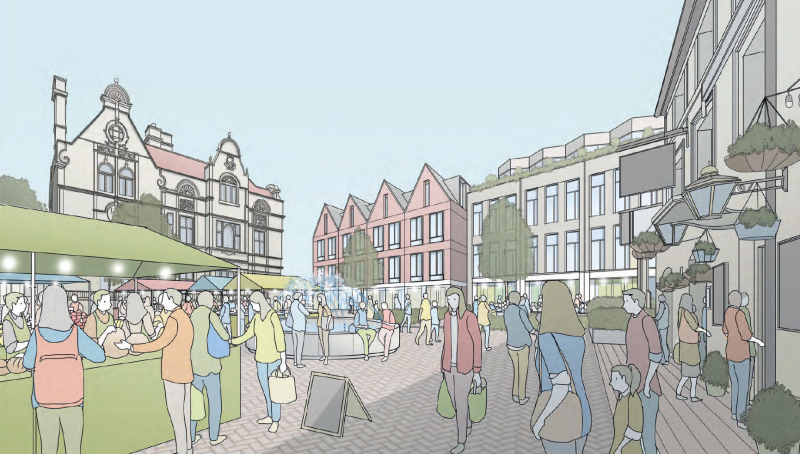The masterplan sets out the aims, aspirations and vision for Oswestry