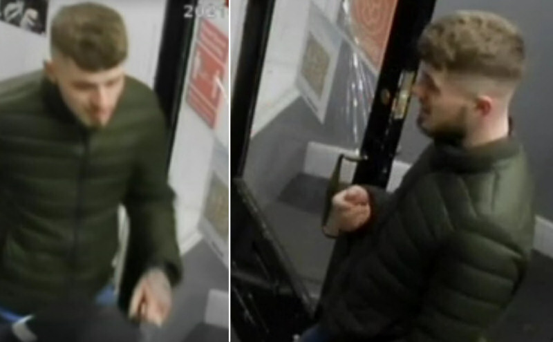 Police are keen to speak to the man captured in the CCTV images as they believe he may have vital information regarding the incident. Image: West Mercia Police