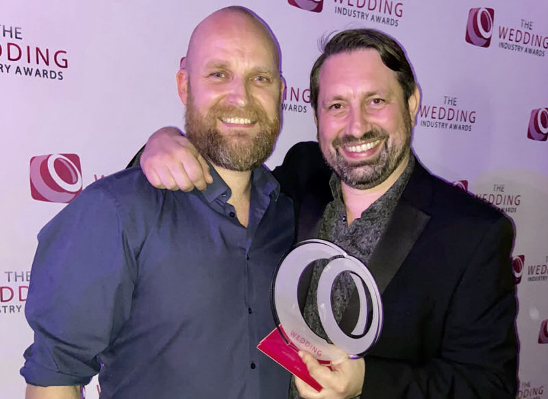 Co-founders Jonathan Carter-Morris and Marc Hornby pictured at the The Wedding Industry Awards