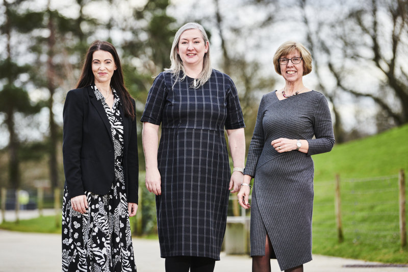 Beth Tutchener-Ellis, Katy Sawyers and Claire Backler