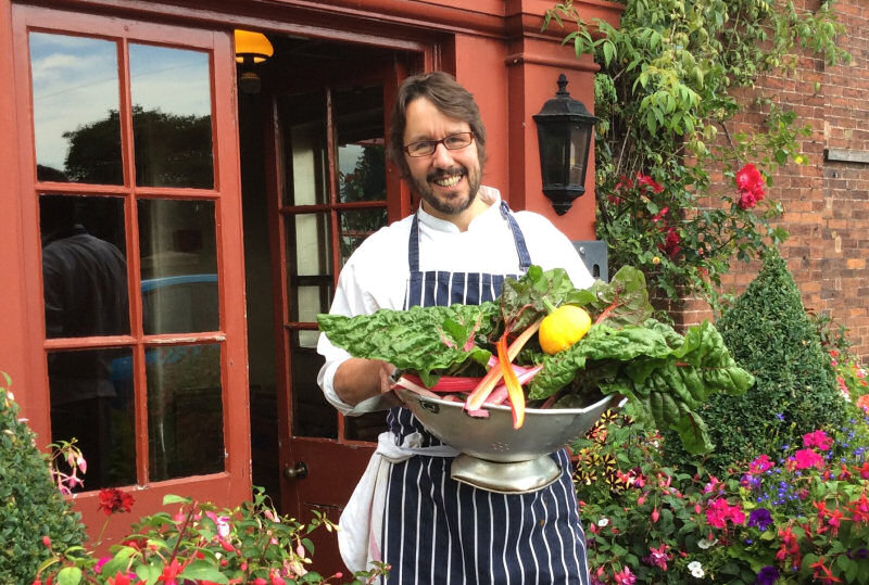 Chef Stuart Phillips takes great pride in his kitchen garden