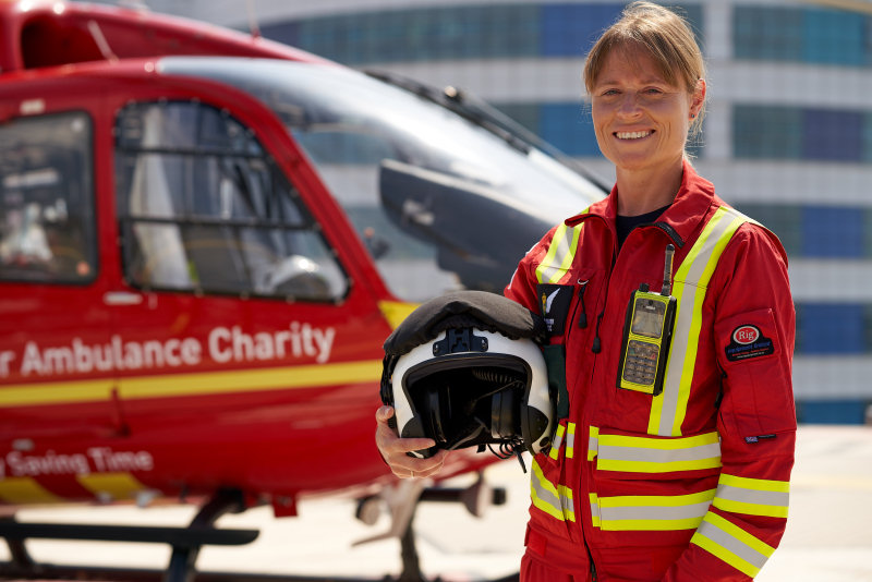 Karen Baker, airbase team leader and critical care paramedic for Midlands Air Ambulance Charity. Photo: Nigel Harniman Photography