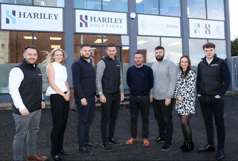 The Hariley team, (L-R) Chris Brain, Clare Wheeler, Jay Plant, Ryan Wheeler, Stuart Mackintosh, David Slann, Paulina Szabat and Callum Handy