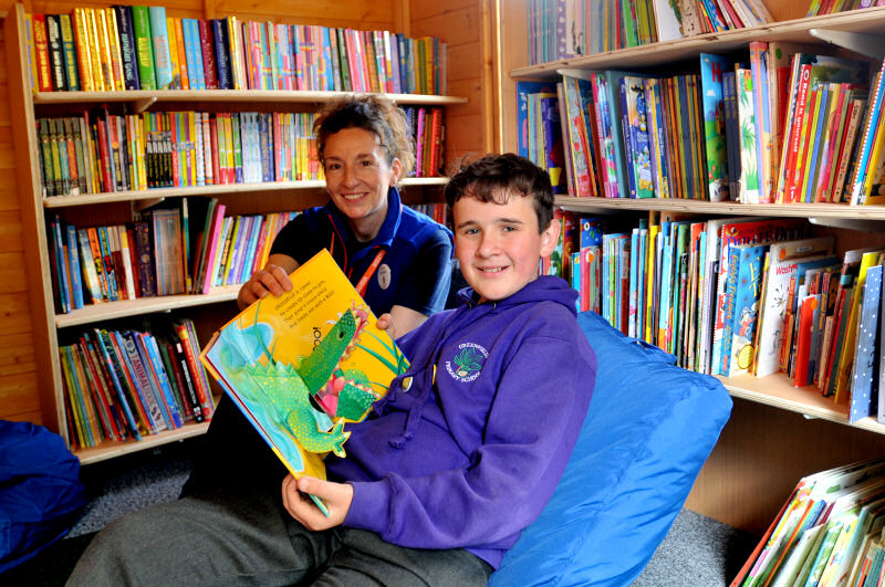 The school invited Rachel Benson, Community Champion for Tesco Extra in Shrewsbury to officially open the library