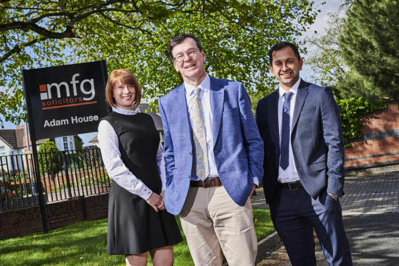 Liz Hulland, Richard Connolly and Javed Ahmed