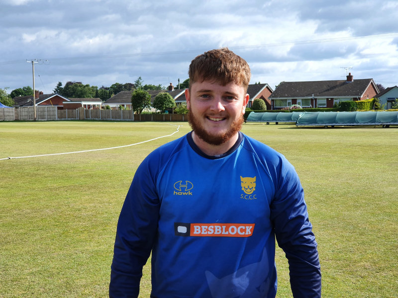 Sam Baugh top scored with 64 for Shropshire against Cheshire at Wem