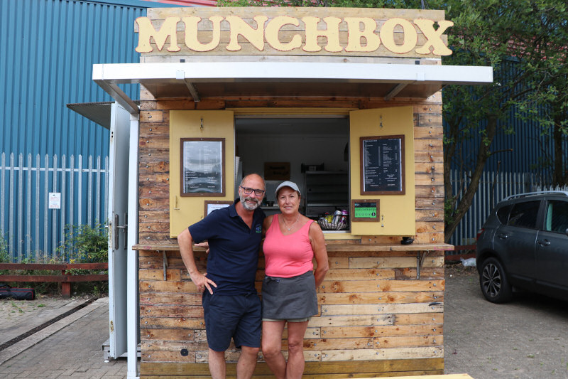 Mark Thompson and Jackie Griffiths at the MunchBox