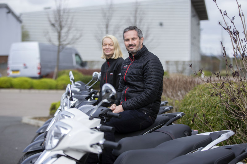 Mark and Lizzi Smith-Young from Wheels to Work Silverstone