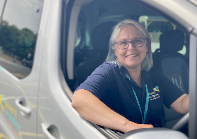 Nicki Webb from the hospice’s transport team works closely with the volunteer drivers