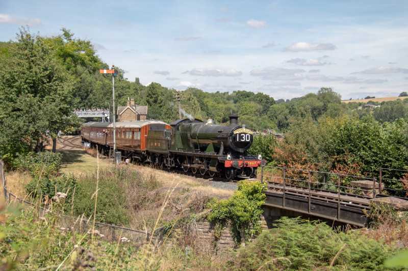 GWR 2857 Heads South From Highley. Photo: Jason Hood