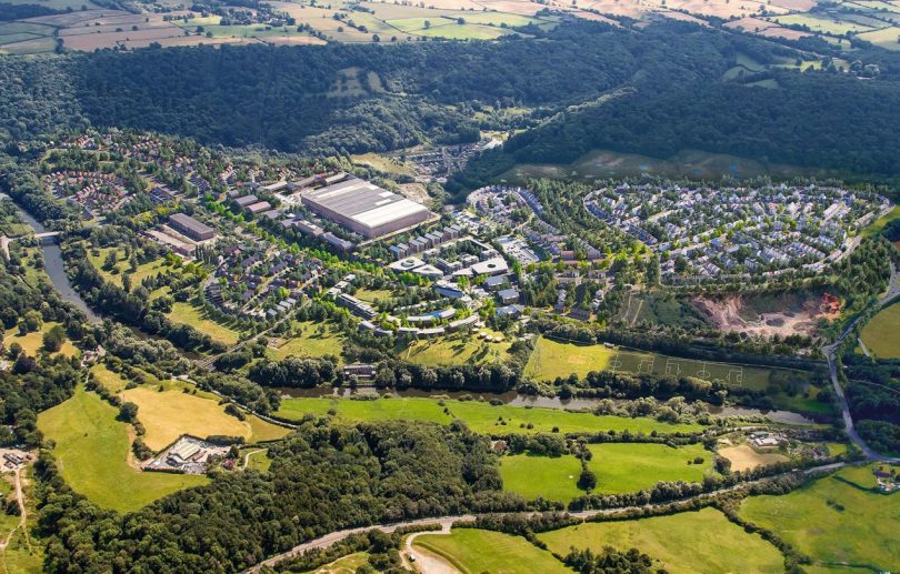 A CGI image of the proposed masterplan of the former Ironbridge Power Station site. Image: Harworth Group