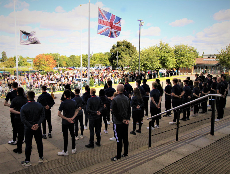 The college’s public services students were on parade