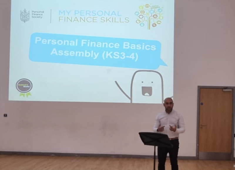 A Personal Finance Talk was given to 180 Students from Haberdashers’ Adams