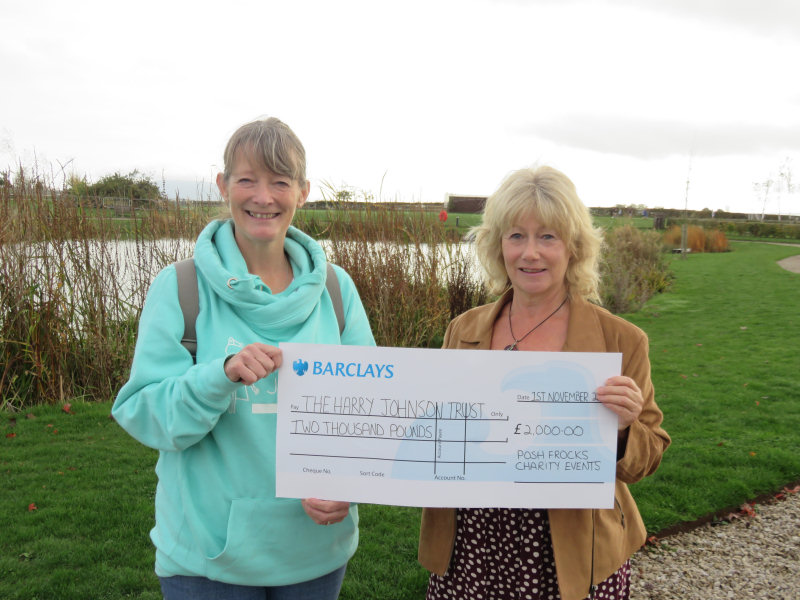 Sally Johnson, The Harry Johnson Trust and Kim Gilmour, organiser of Posh Frocks Charity Events