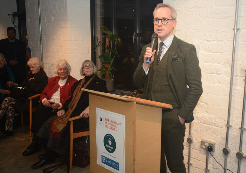 Minister for Heritage, Lord Parkinson of Whitley Bay, talking at Shrewsbury Flaxmill Maltings to celebrate the public opening following the £28 million, eight-year restoration programme. Photo: Bob Fallon