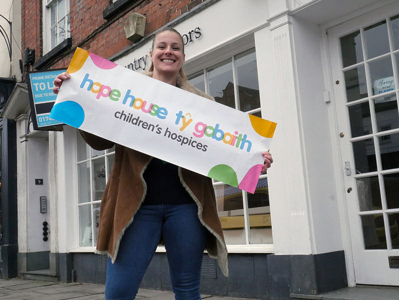 Ludlow Manager Emma Gibson outside the new store location
