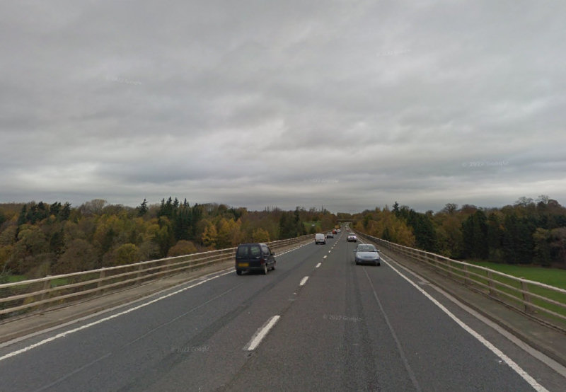 The collision took place on the Ceiriog Viaduct. Image: Google Street View