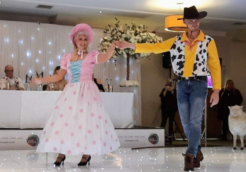 Michelle and her dance partner