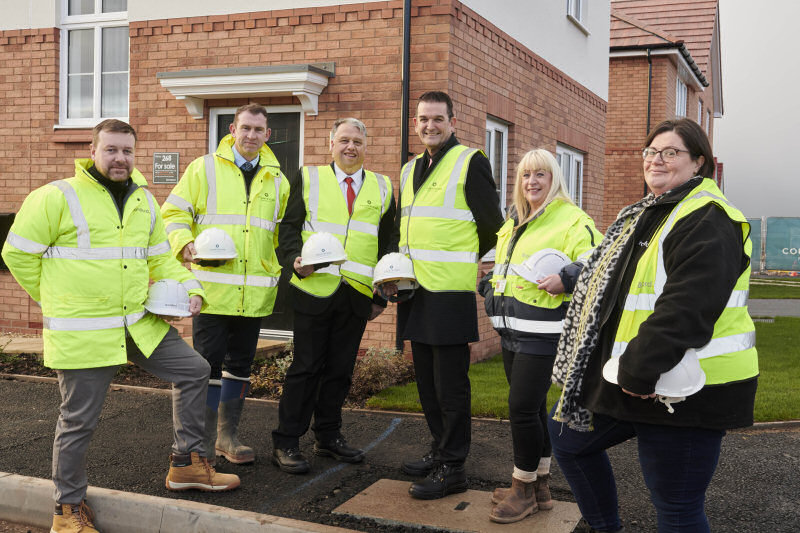 Simon Allen, Bromford, Phil McHugh, MD Countryside, Cllr Richard Overton, Cllr Paul Watling, Tracey Brewer, Bromford and Emma Bannister, Bromford
