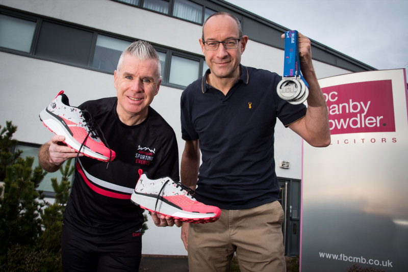 Alan Lewis, founder and organiser of Adrenaline Sporting Events and Neil Lloyd, managing director of FBC Manby Bowdler