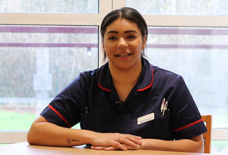 Mischa Marshall, former Coverage Care apprentice who has progressed her career to deputy home manager