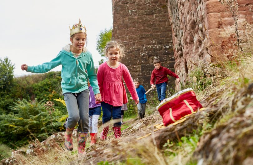 Enjoy some cracking fun at Stokesay Castle this Easter. Photo: English Heritage