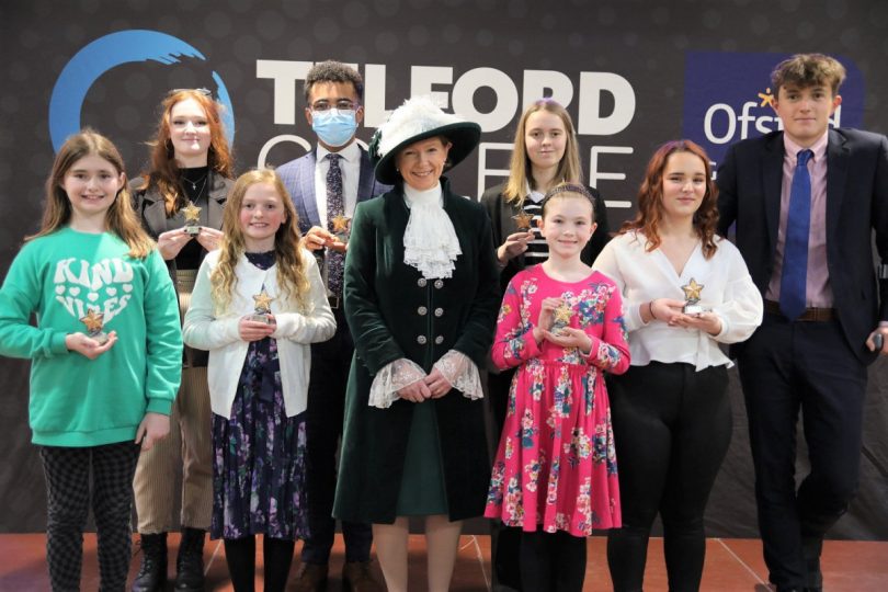 The highly Commended awards recipients pictured with High Sheriff Selina Graham