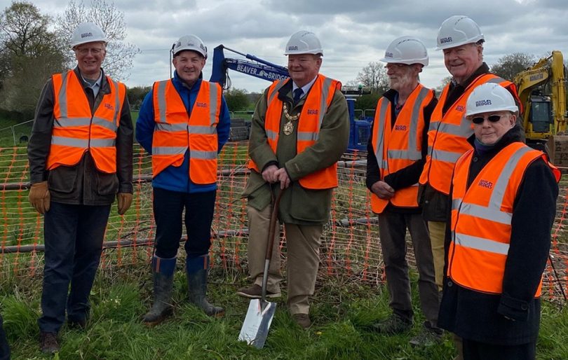 A ceremony was held to mark the start of the works