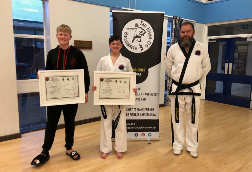 Students Jack Milner and J Dang Baker pictured with Instructor Gary Plant