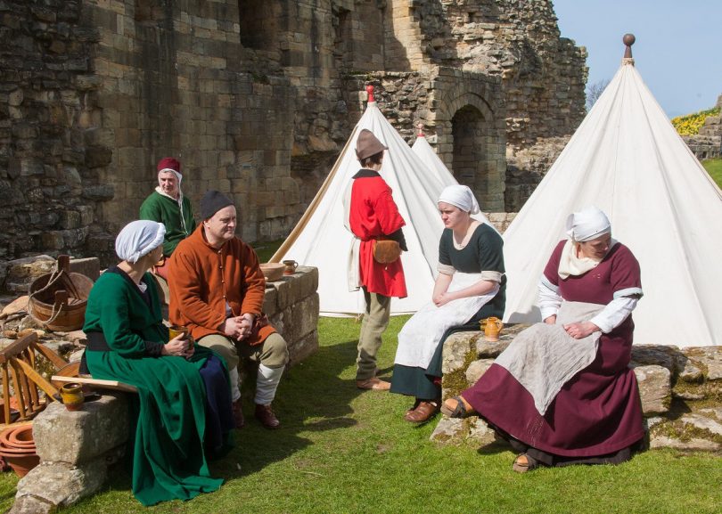 Meet characters from the past, hear tales from centuries ago and discover the tips and tricks of surviving life in a castle. Photo: English Heritage