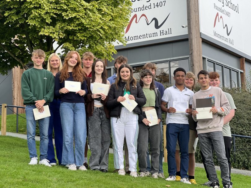 Oswestry School pupils are celebrating their A Level results today
