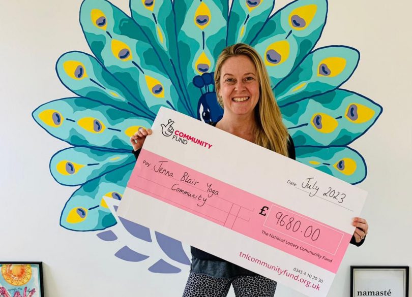 Jenna Blair Yoga studio has been awarded a national lottery grant to support wellbeing of Shropshire communities