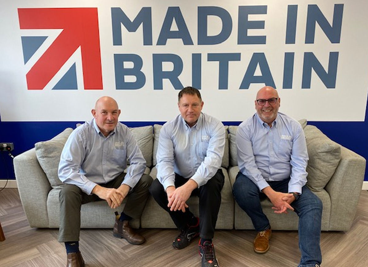 Newly promoted Richard Hinckley, Craig Woods and Clive Evans