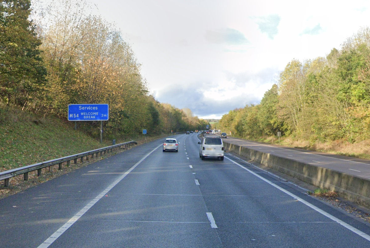 The collision happened between Junctions 3 and 4 westbound. Image: Google Street View