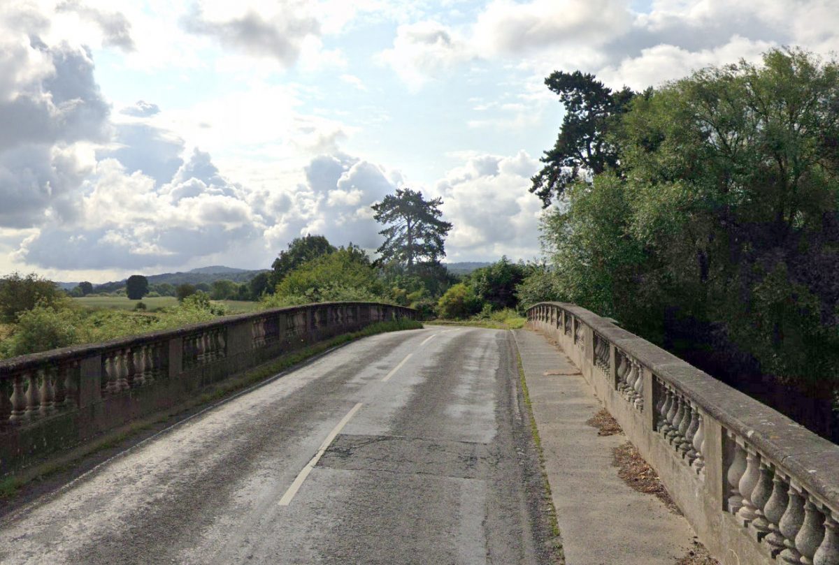 Cressage Bridge which carried the B4380 over the River Severn. Image: Google Street View.