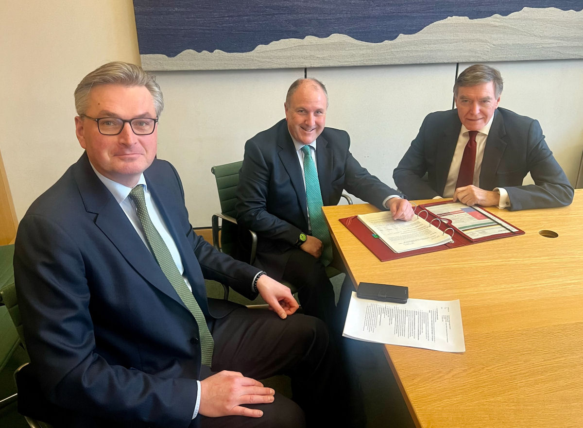 Philip Dunne MP and Daniel Kawczynski MP with Local Government Minister, Simon Hoare MP