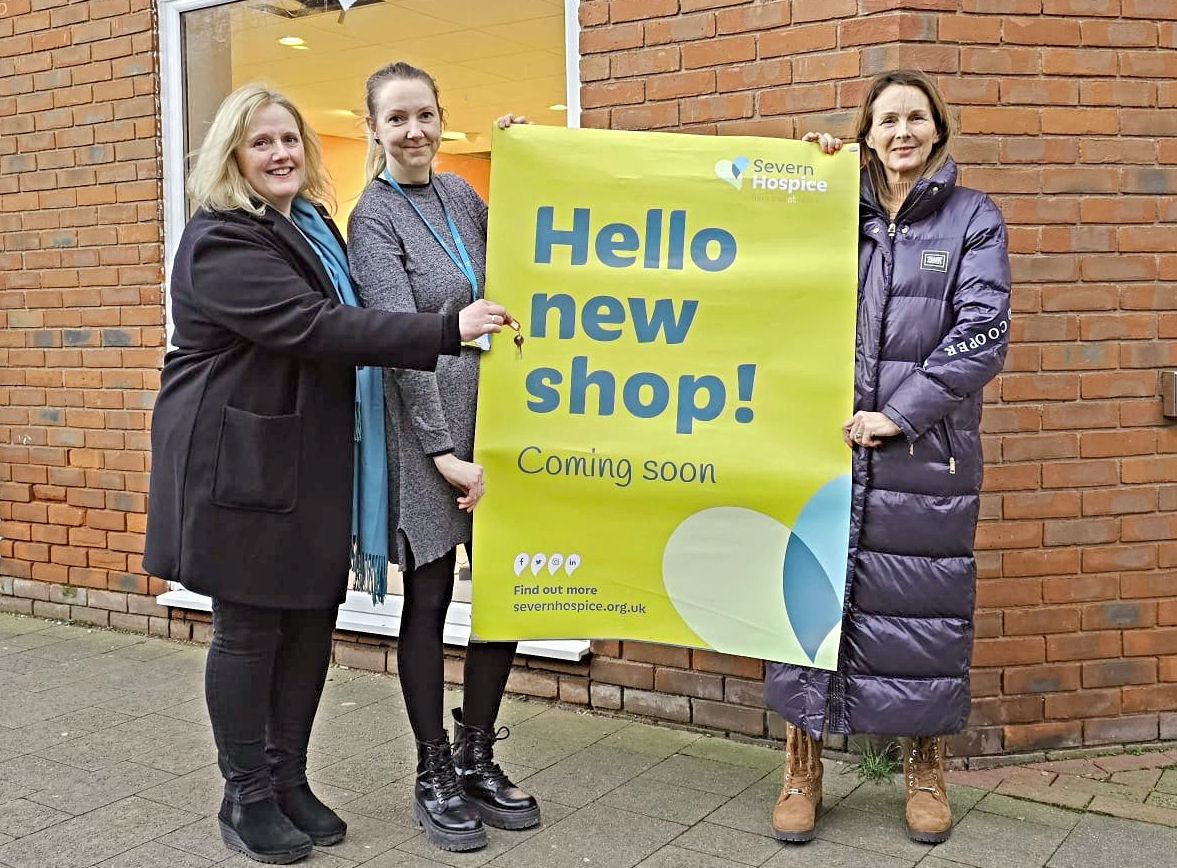 Area Manager Annette Wallis, Retail Strategy Support Manager Lucy Anderson-Woods, New Community Shop Manager Nicola McMaid.