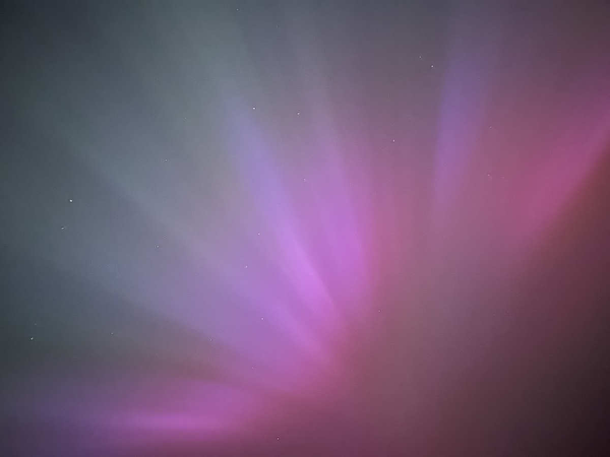 The Northern Lights put on a stunning display across Shropshire. Photo: Chris Pritchard / Shropshire Live