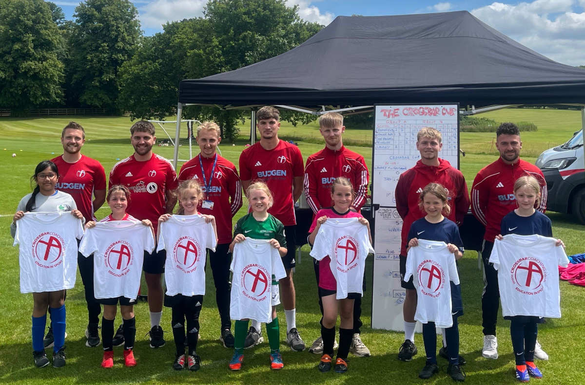 Crossbar’s team of coaches presented prizes to a number of players at the Crossbar Cup