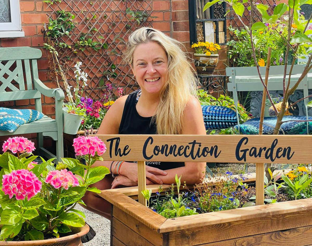 Jenna Blair pictured in The Connection Garden